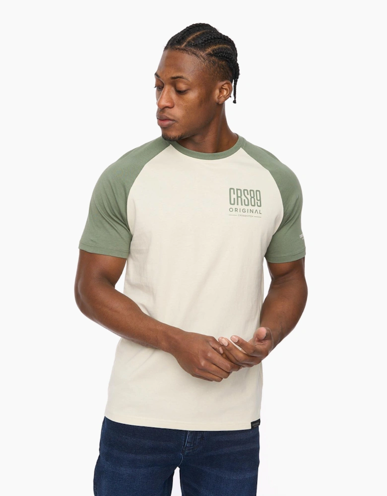 Crosshatch Bretsby Mens T-Shirt Olive / Green