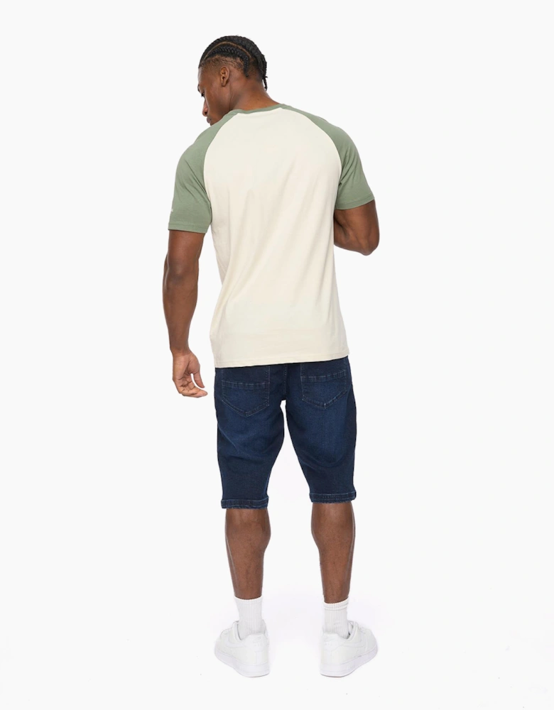 Crosshatch Bretsby Mens T-Shirt Olive / Green