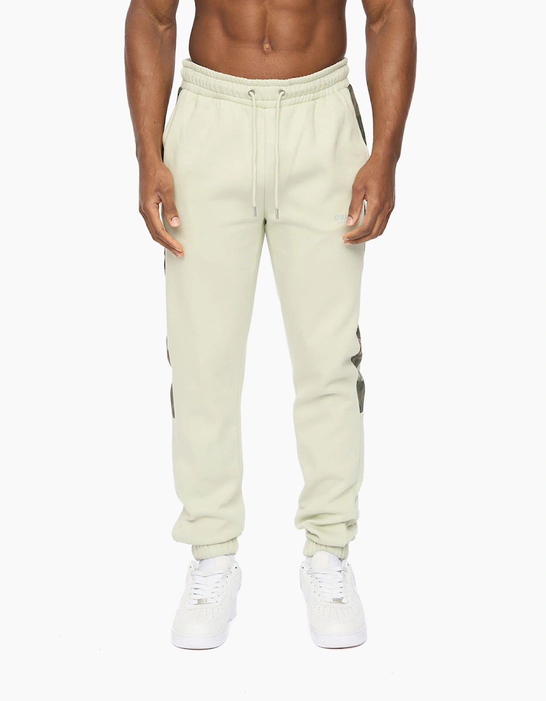 Crosshatch Branton Mens Joggers Light Olive / Green