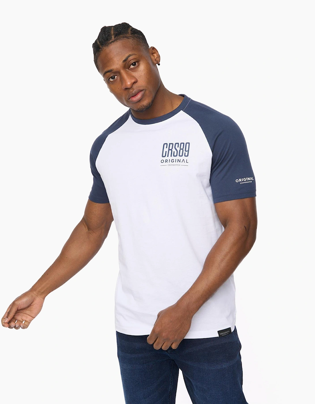 Crosshatch Bretsby Mens T-Shirt Navy