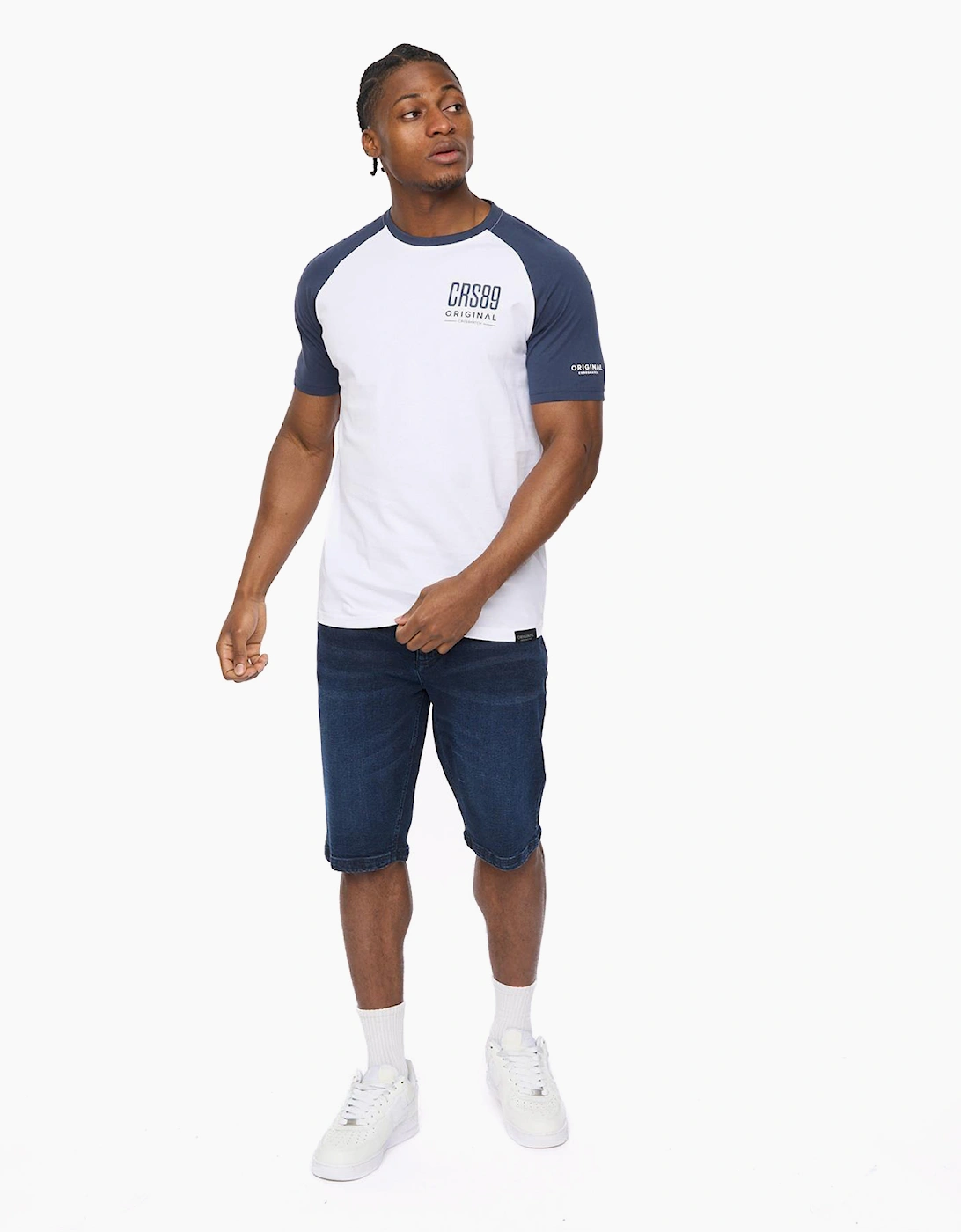 Crosshatch Bretsby Mens T-Shirt Navy