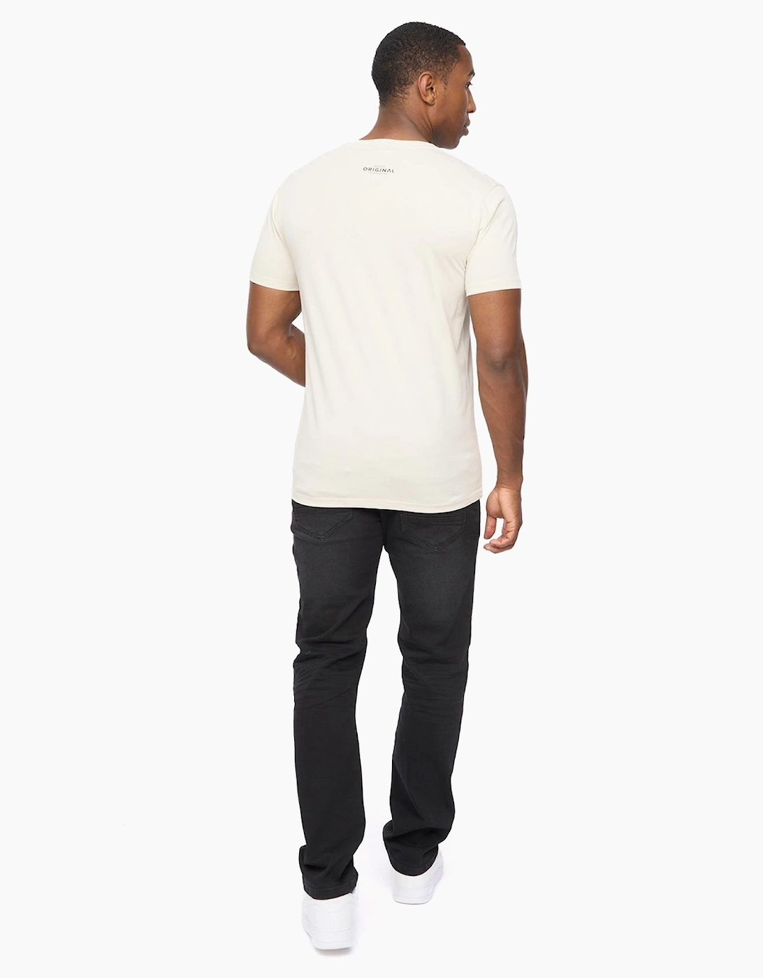 Crosshatch Carrimoore Mens T-Shirt Off White
