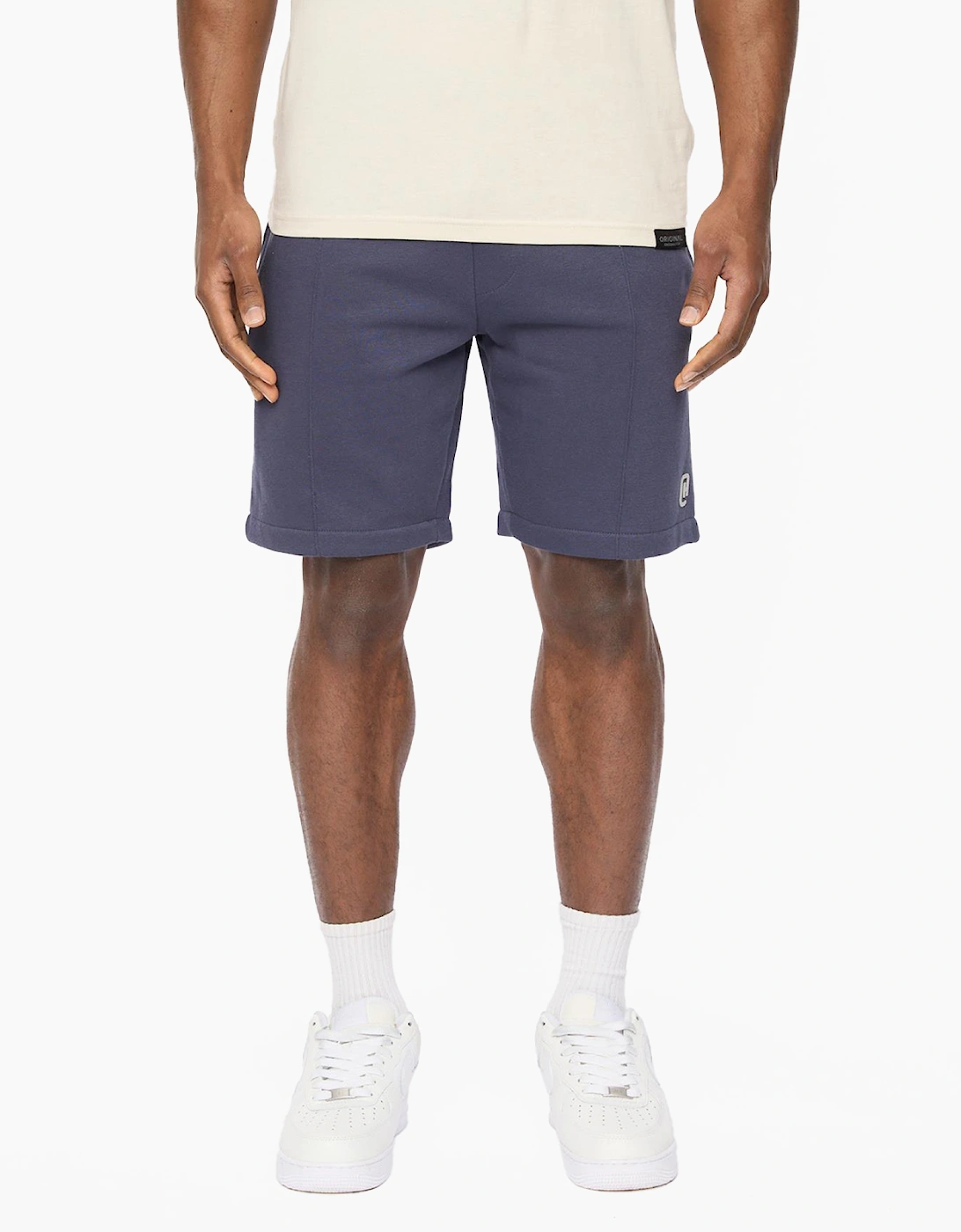 Crosshatch Bardon Mens Jog Shorts Navy