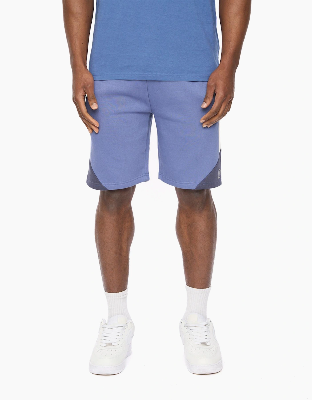 Crosshatch Castlebay Mens Jog Shorts Blue