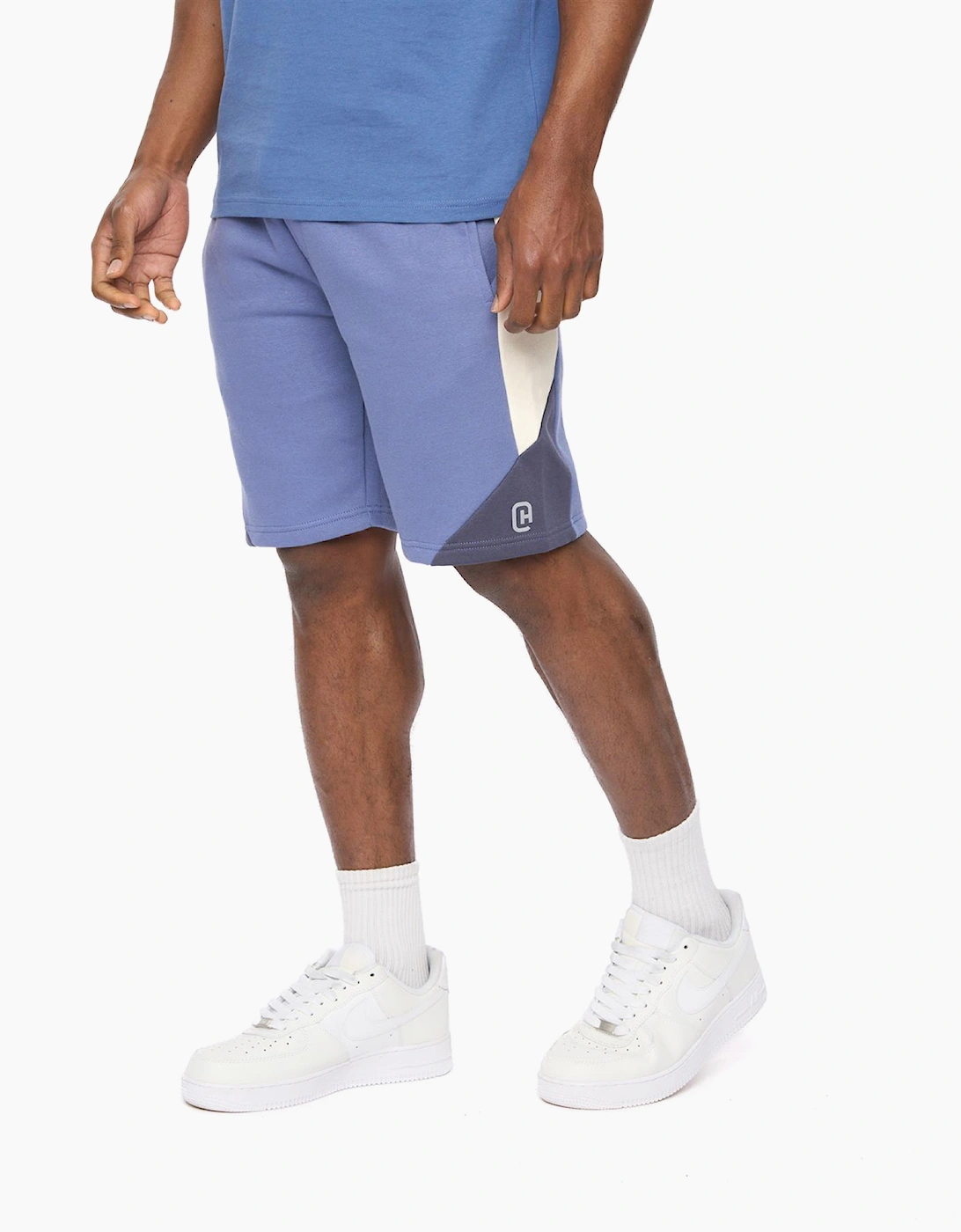 Crosshatch Castlebay Mens Jog Shorts Blue
