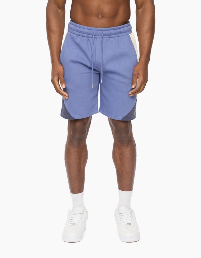 Crosshatch Castlebay Mens Jog Shorts Blue