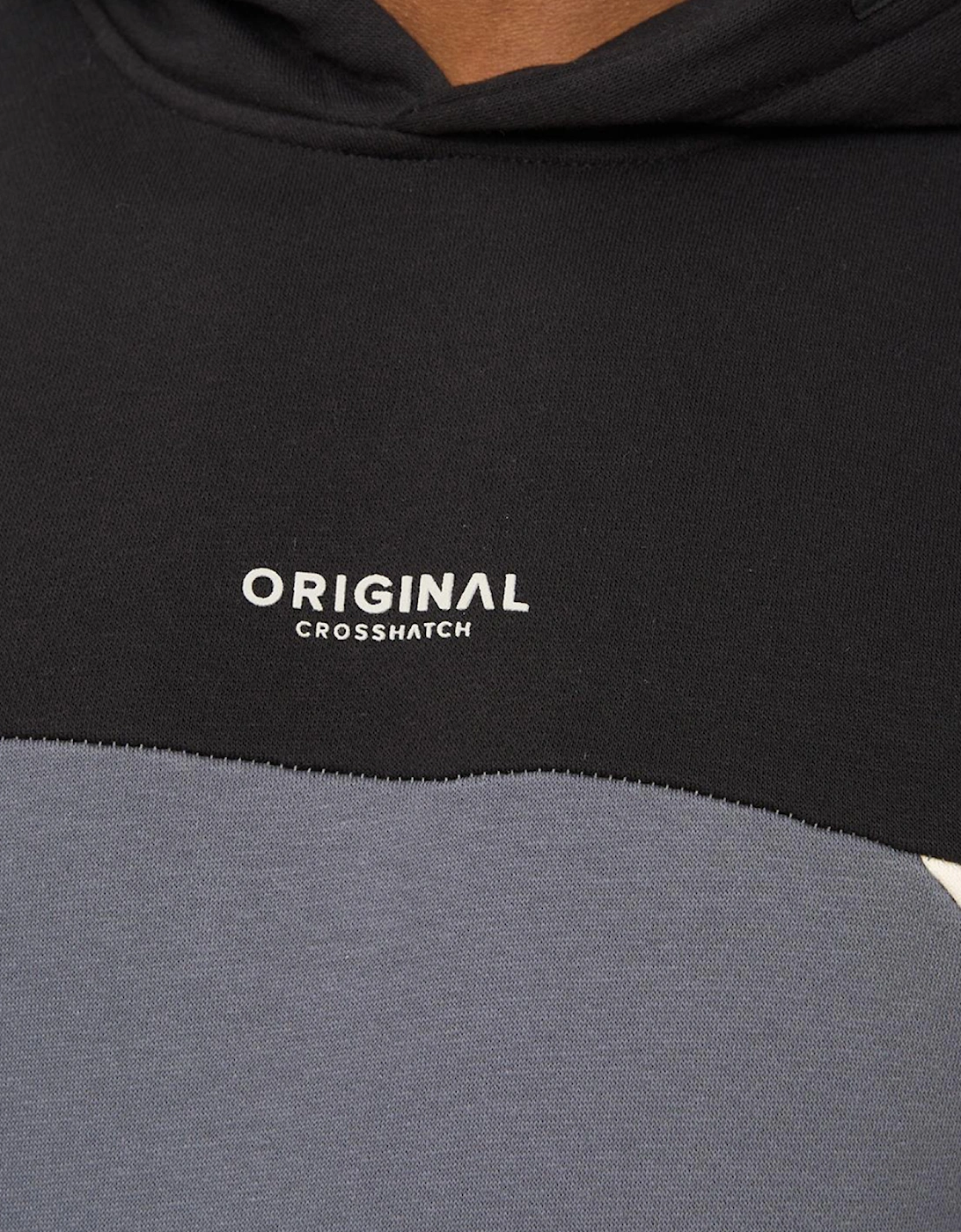 Crosshatch Castlebay Mens Hoodie Slate Black / Grey