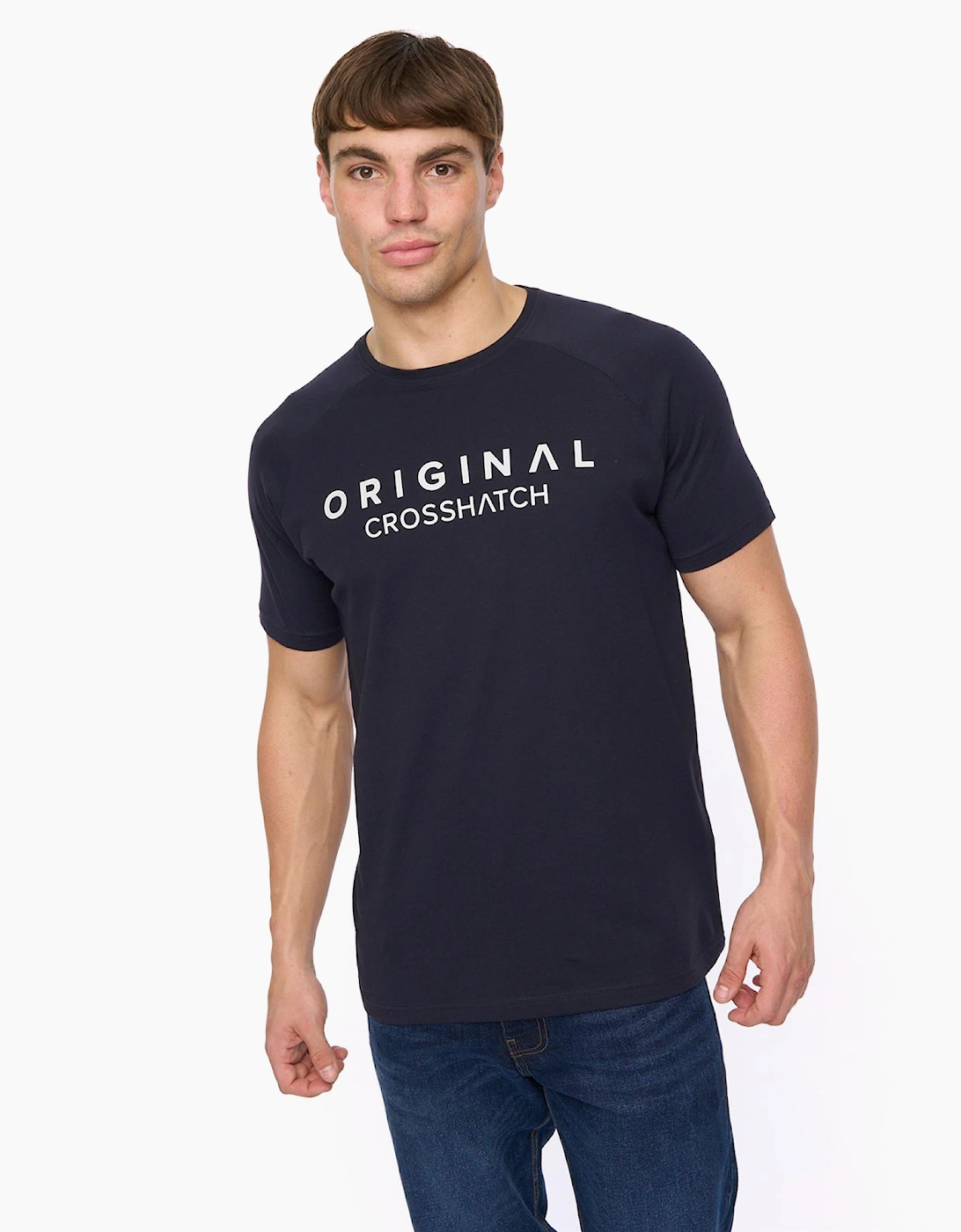Crosshatch Chantlars Mens T-Shirt Navy