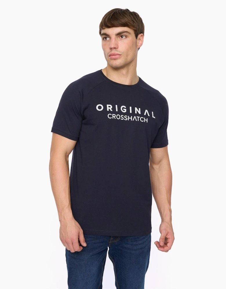 Crosshatch Chantlars Mens T-Shirt Navy