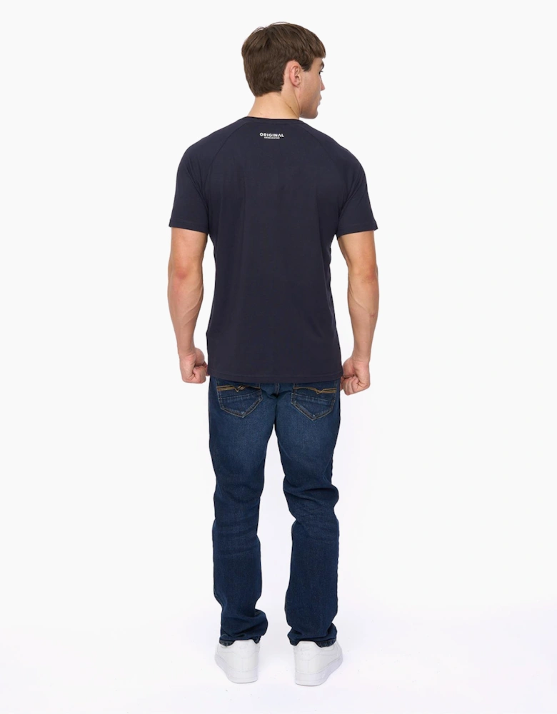 Crosshatch Chantlars Mens T-Shirt Navy