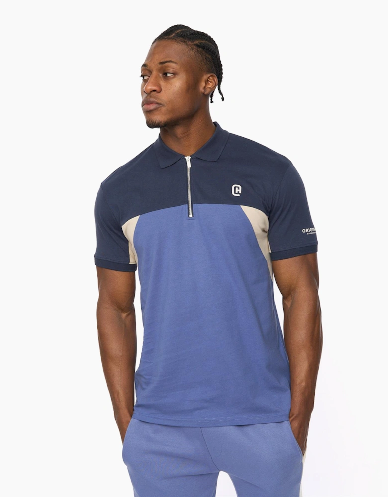 Crosshatch Castlebay Mens Polo Blue
