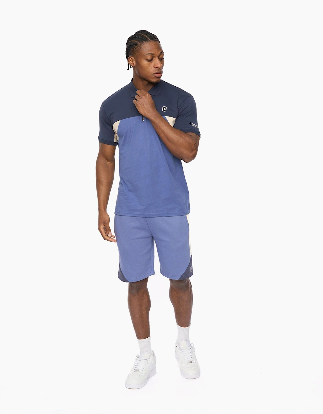Crosshatch Castlebay Mens Polo Blue