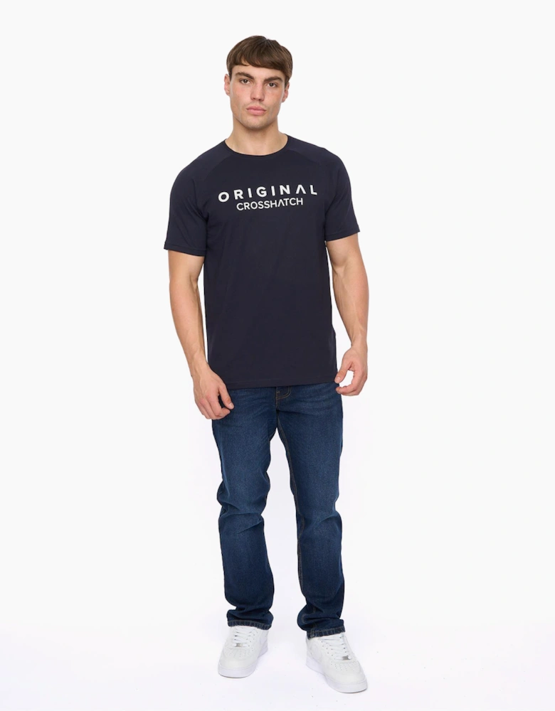 Crosshatch Chantlars Mens T-Shirt Navy
