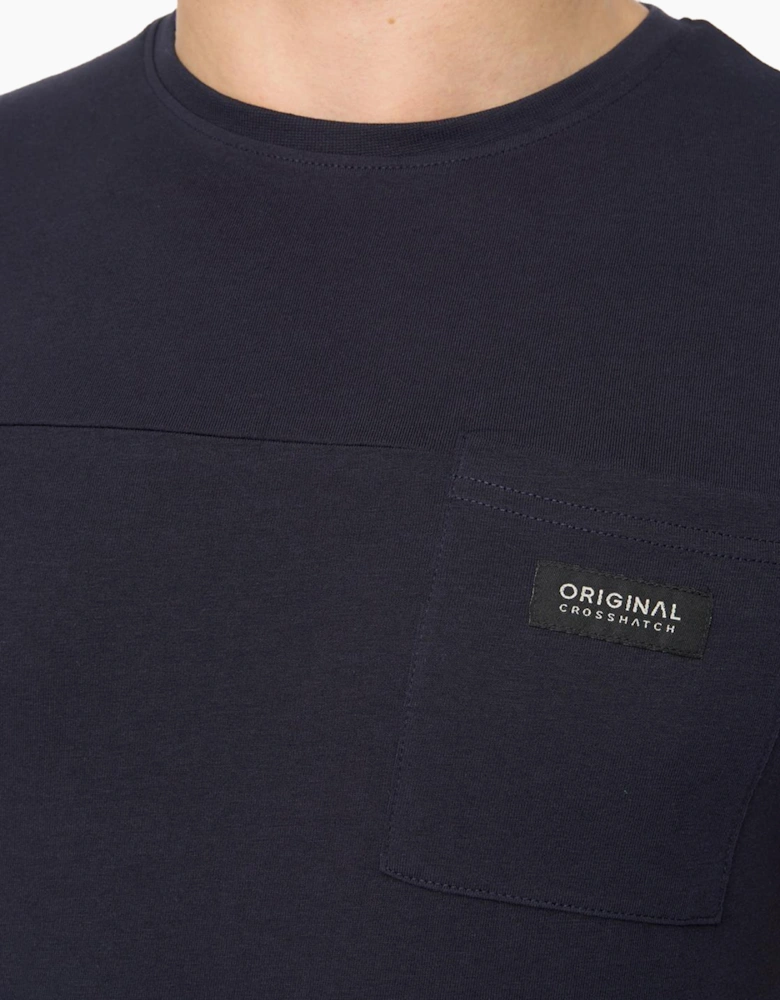 Crosshatch Carritore Mens T-Shirt Navy