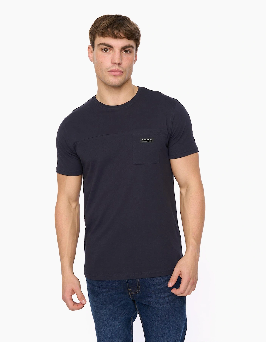 Crosshatch Carritore Mens T-Shirt Navy