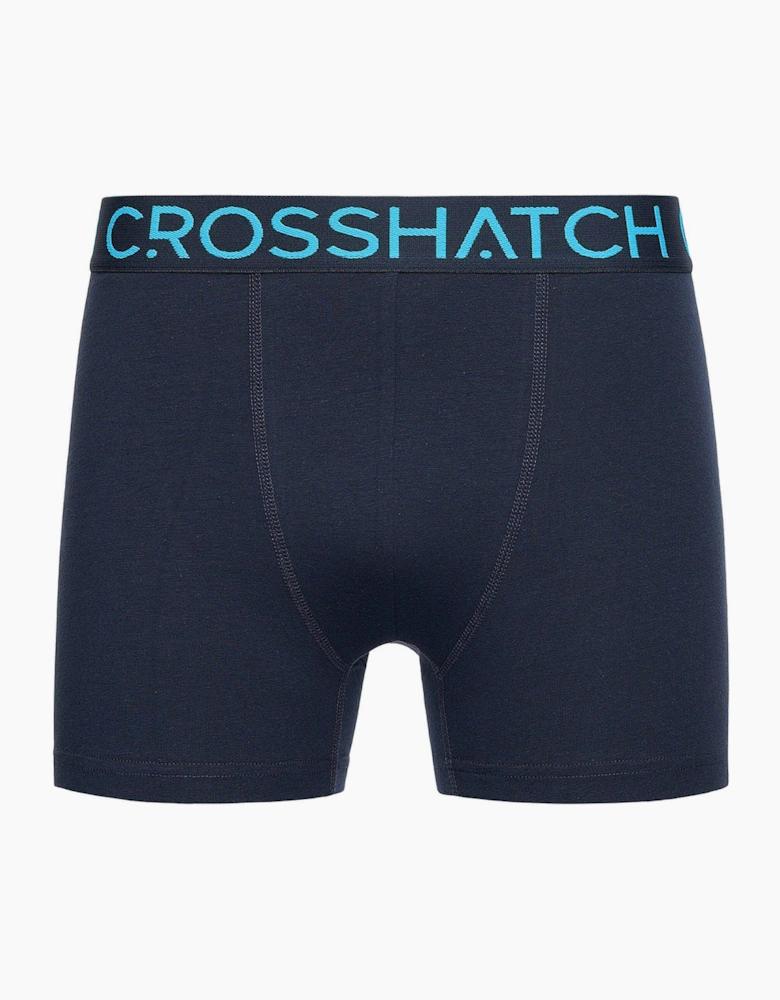 Crosshatch Chasma Mens 5pk Boxer Shorts Navy