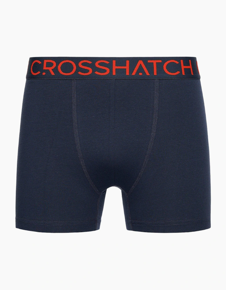 Crosshatch Chasma Mens 5pk Boxer Shorts Navy
