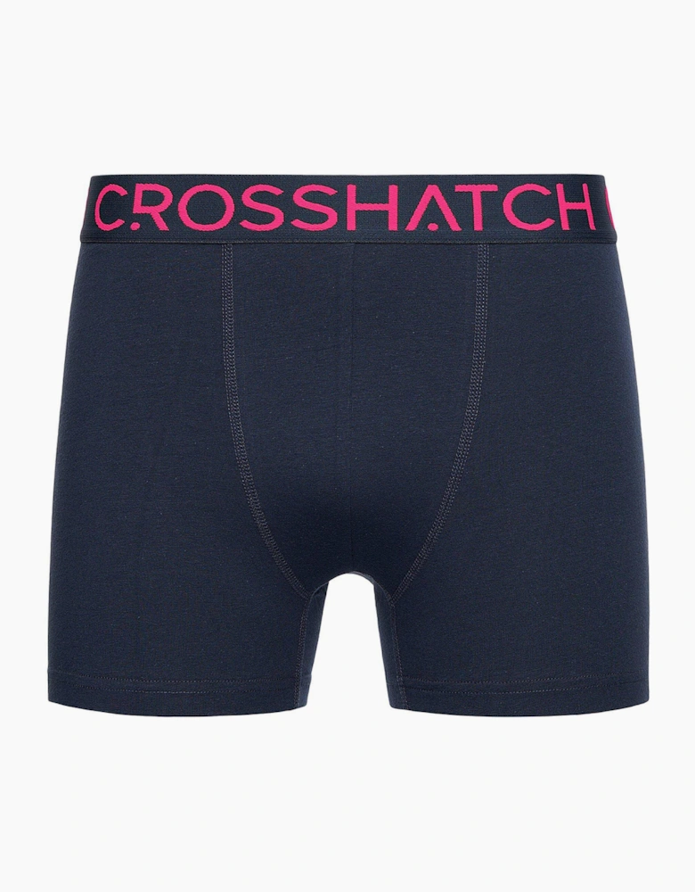 Crosshatch Chasma Mens 5pk Boxer Shorts Navy