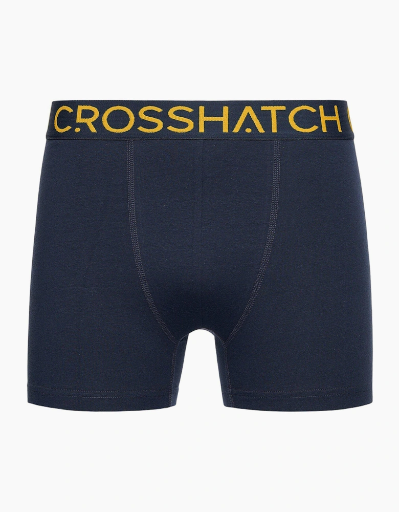 Crosshatch Chasma Mens 5pk Boxer Shorts Navy