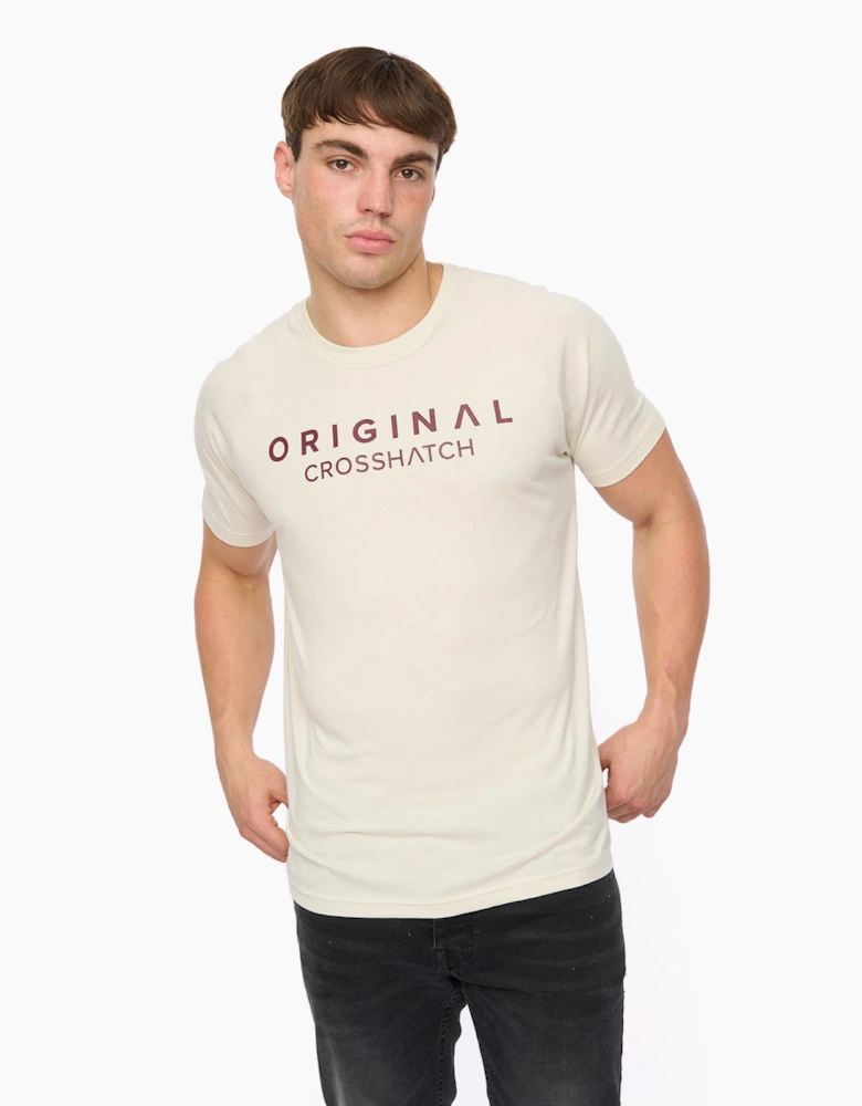 Crosshatch Chantlars Mens T-Shirt Off White