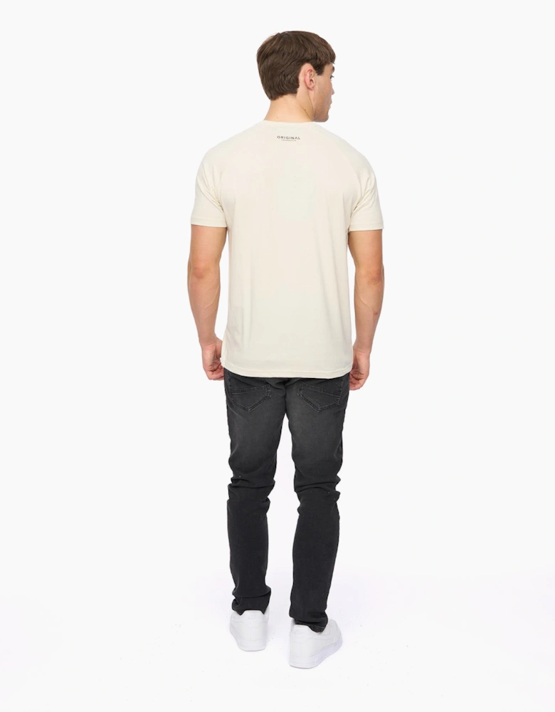Crosshatch Chantlars Mens T-Shirt Off White