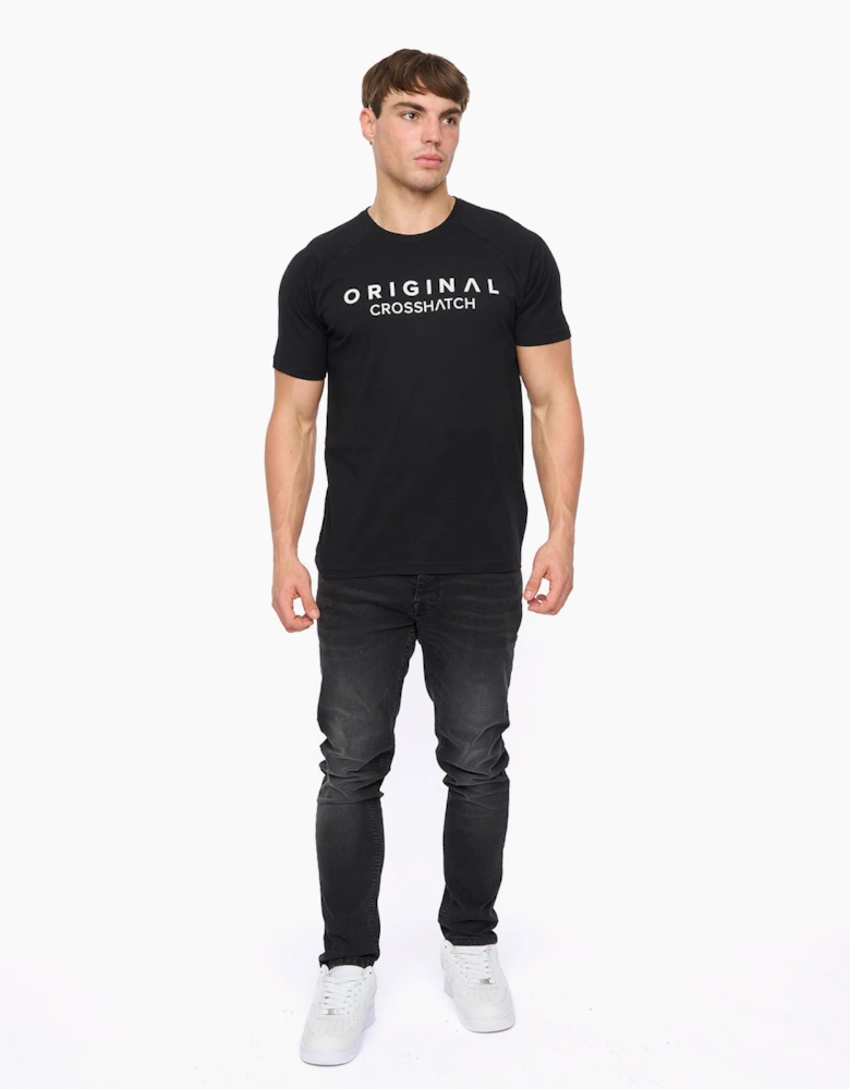 Crosshatch Chantlars Mens T-Shirt Black
