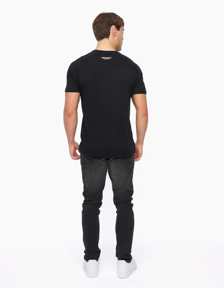 Crosshatch Chantlars Mens T-Shirt Black