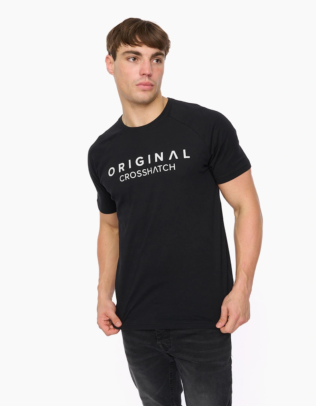 Crosshatch Chantlars Mens T-Shirt Black