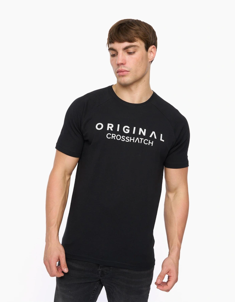 Crosshatch Chantlars Mens T-Shirt Black