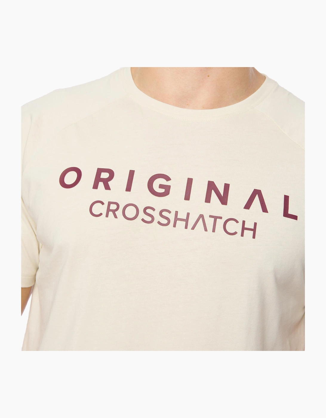 Crosshatch Chantlars Mens T-Shirt Off White