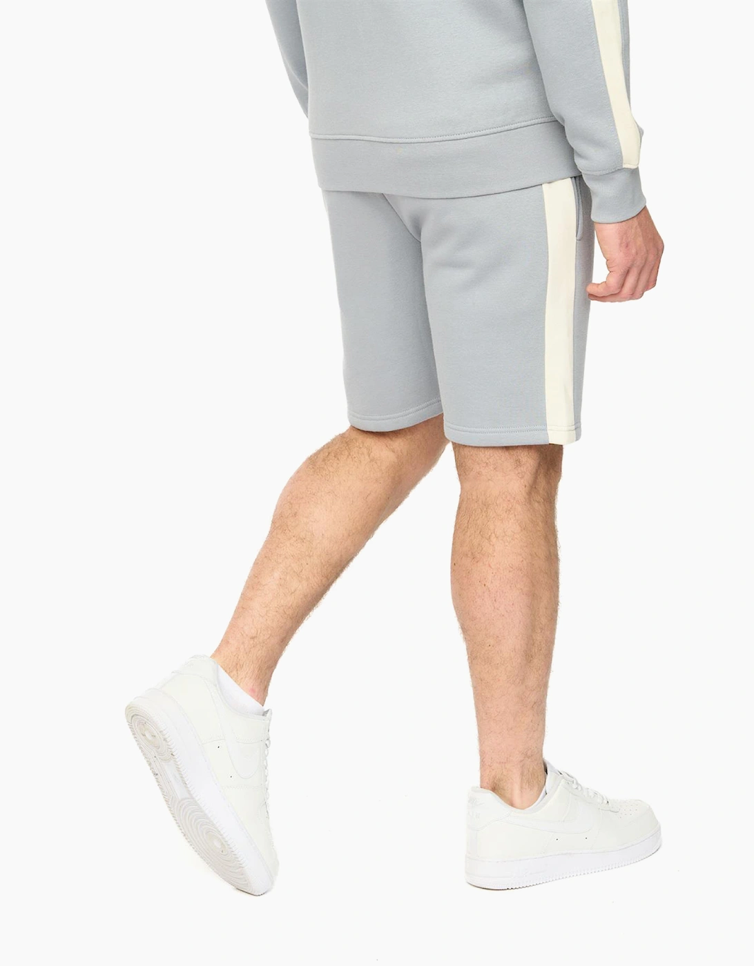 Crosshatch Cresswill Mens Jogging Shorts Steel Blue / Grey