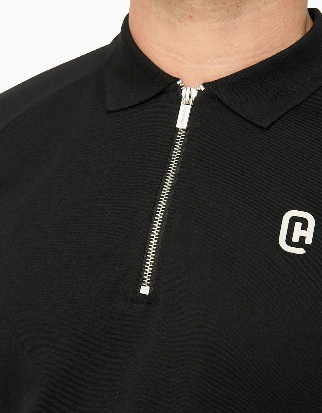 Crosshatch Cresswill Mens Polo Shirt Black / White