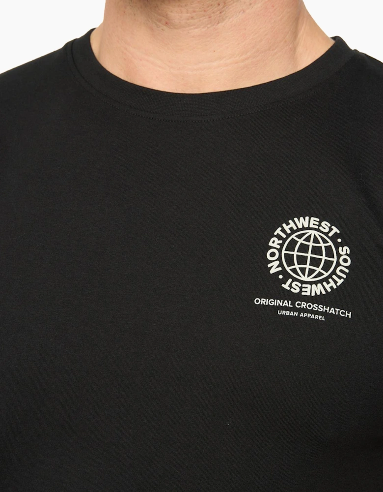 Crosshatch Chittingtons Mens T-Shirt Black