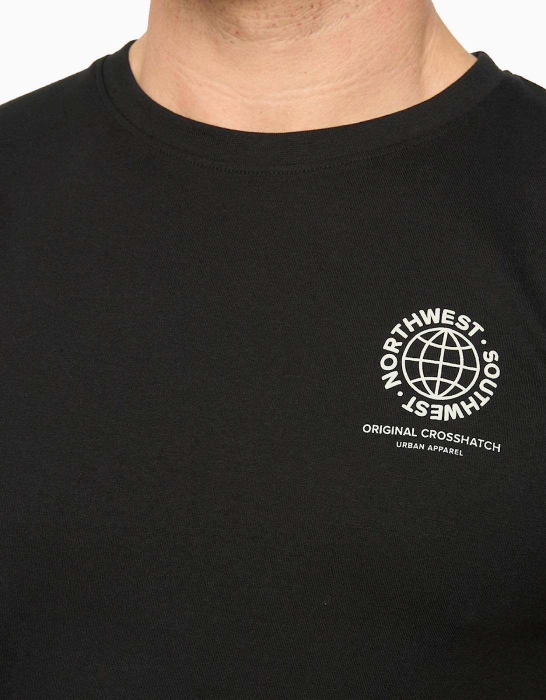 Crosshatch Chittingtons Mens T-Shirt Black