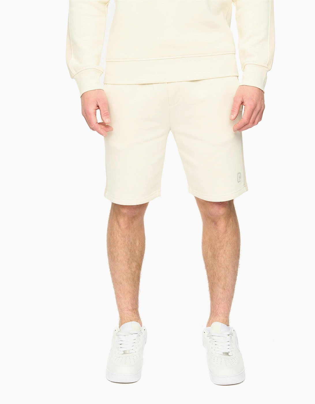 Crosshatch Cresswill Mens Jogging Shorts Neutral / Off White