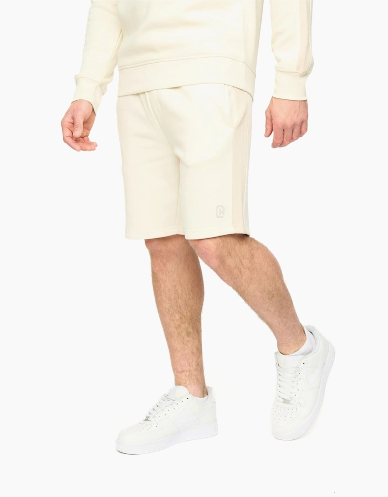 Crosshatch Cresswill Mens Jogging Shorts Neutral / Off White