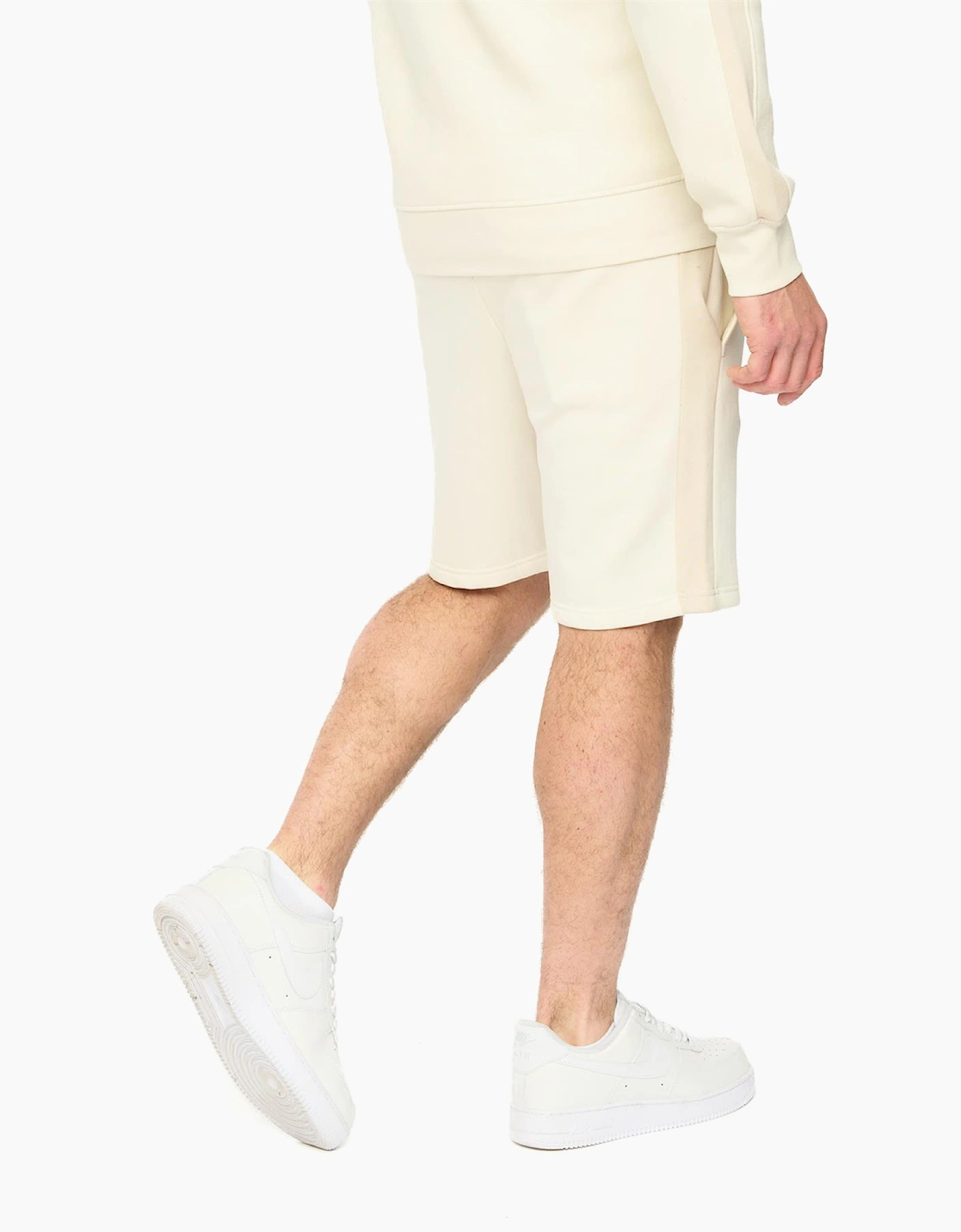 Crosshatch Cresswill Mens Jogging Shorts Neutral / Off White