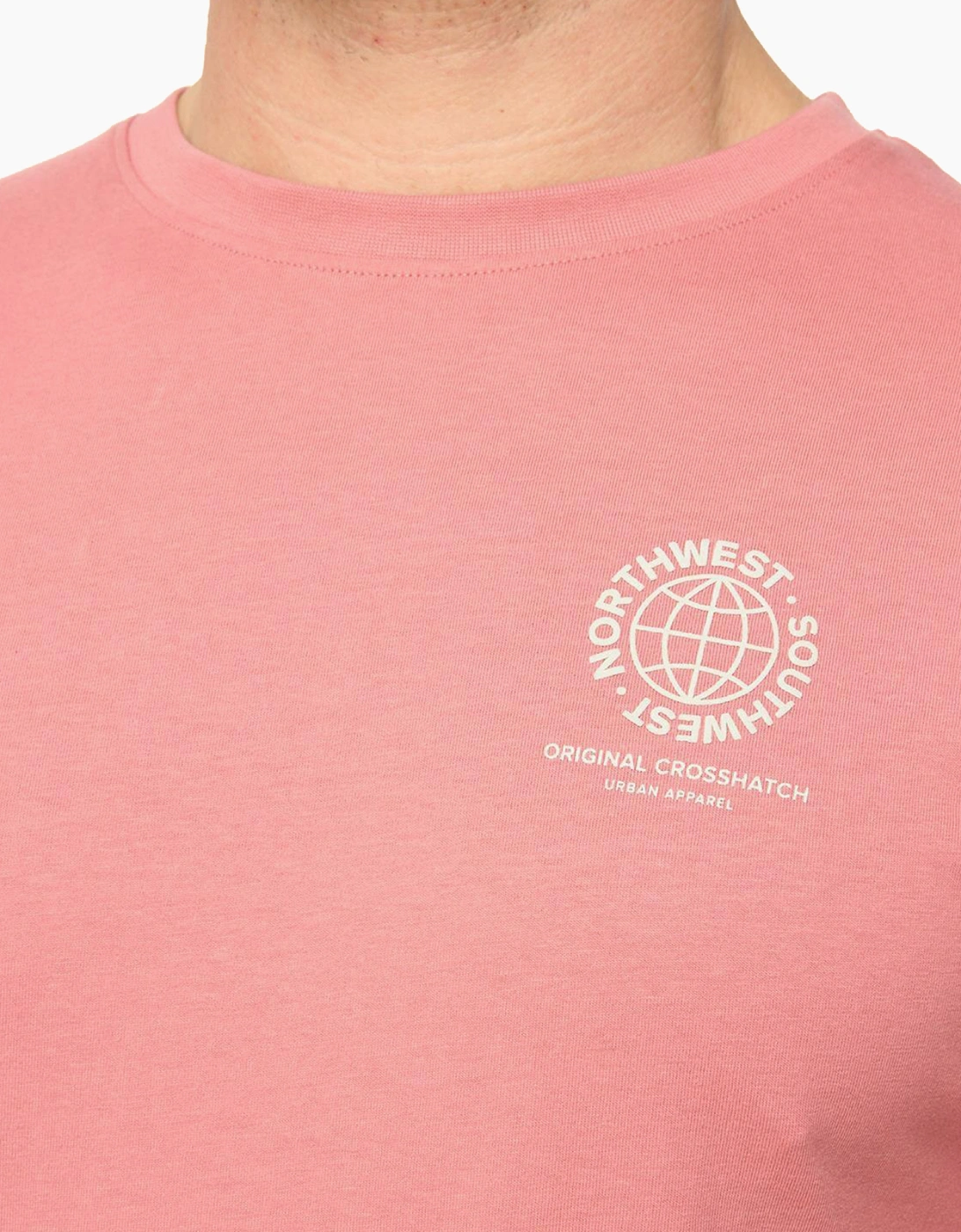 Crosshatch Chittingtons Mens T-Shirt Pink