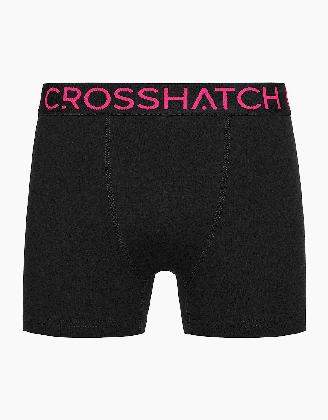 Crosshatch Chasma Mens 5pk Boxer Shorts Black