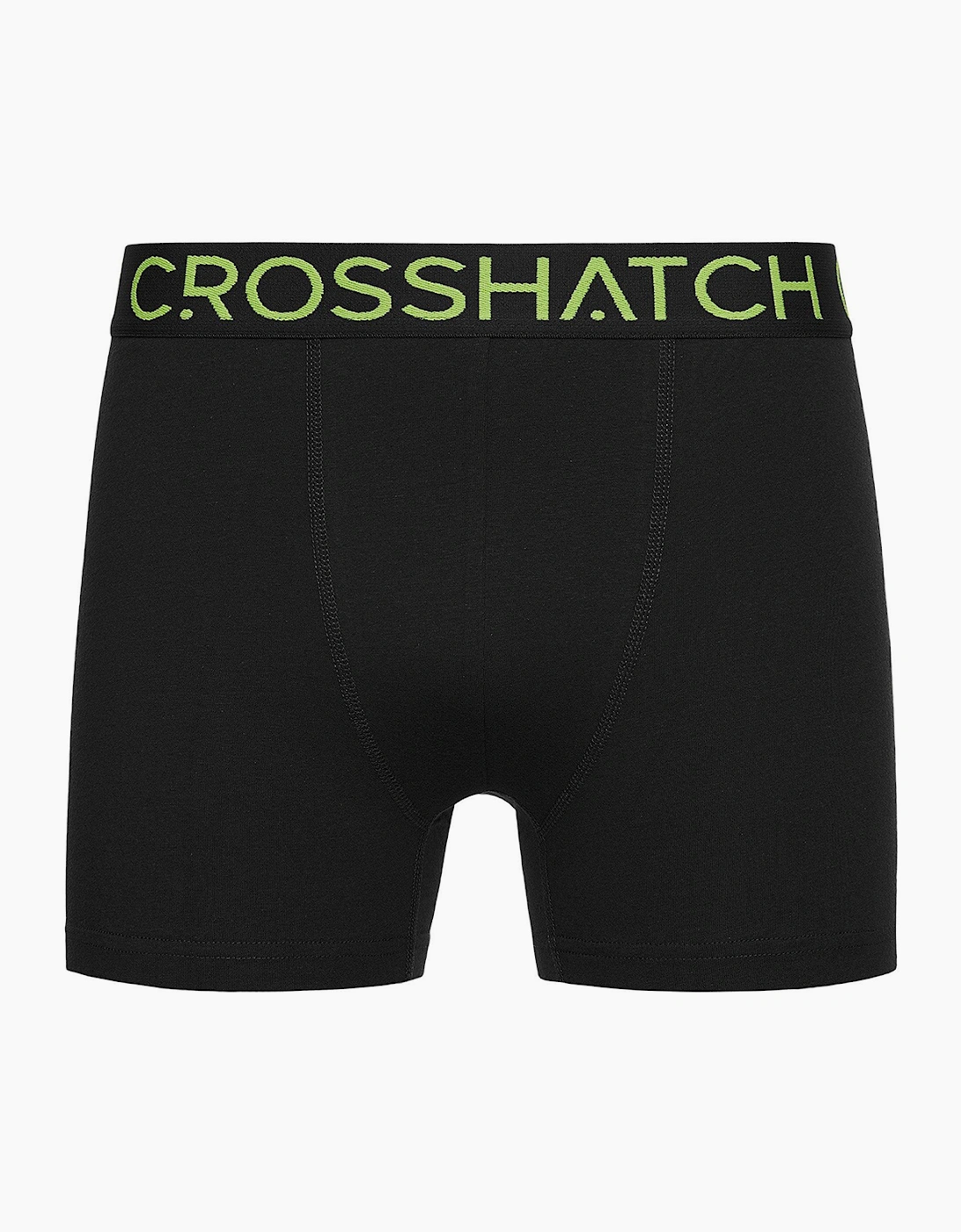 Crosshatch Chasma Mens 5pk Boxer Shorts Black
