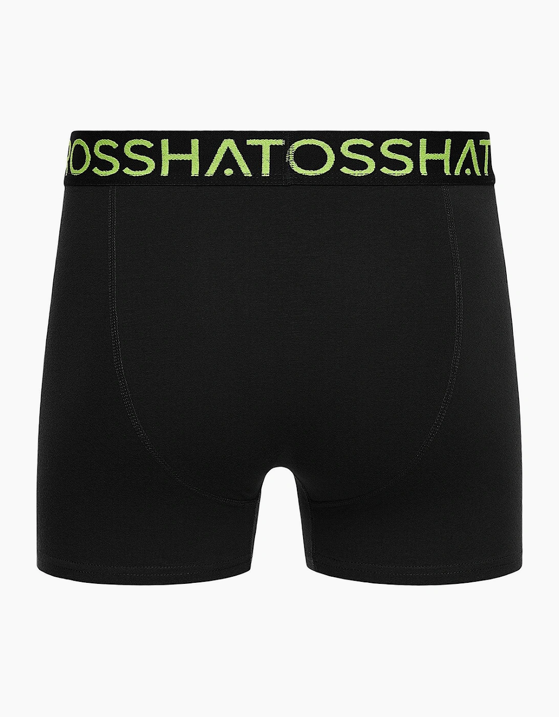 Crosshatch Chasma Mens 5pk Boxer Shorts Black