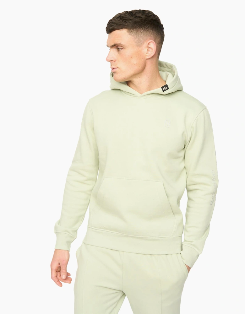 Crosshatch Crufton Mens Hoodie Light Olive / Green