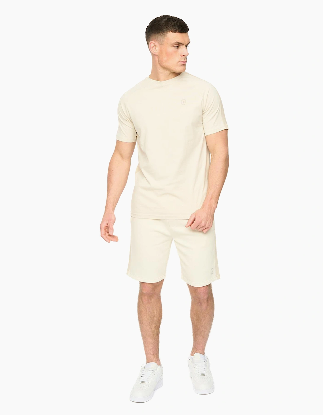 Crosshatch Cresswill Mens T-Shirt Neutral / Off White