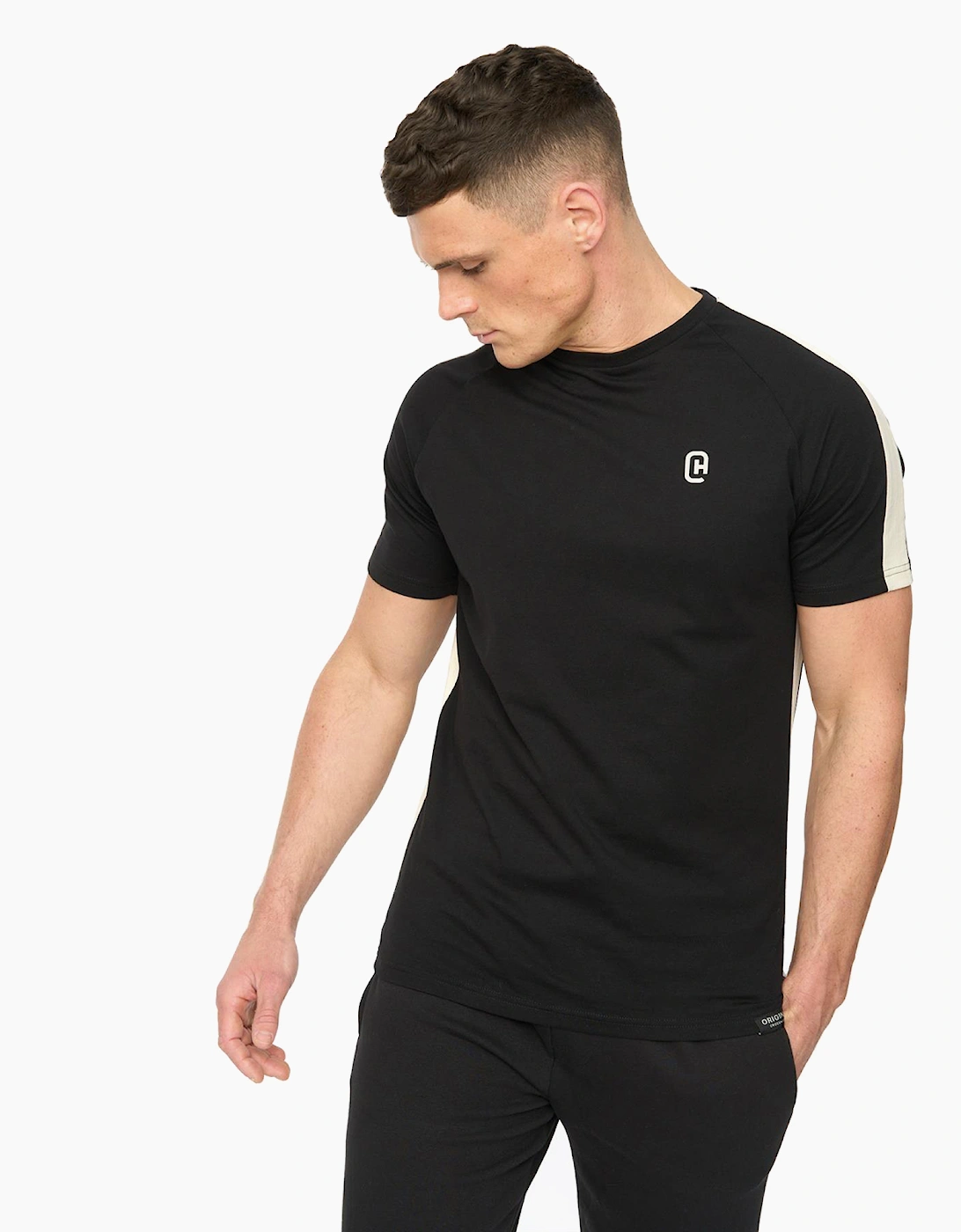 Crosshatch Cresswill Mens T-Shirt Black
