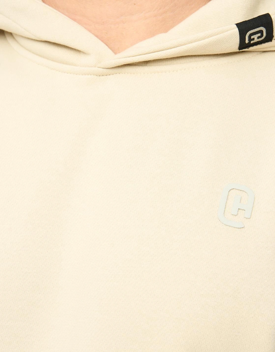 Crosshatch Crufton Mens Hoodie Light Stone / Beige
