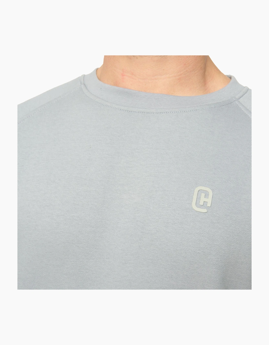 Crosshatch Cresswill Mens Crew Sweatshirt Steel Blue