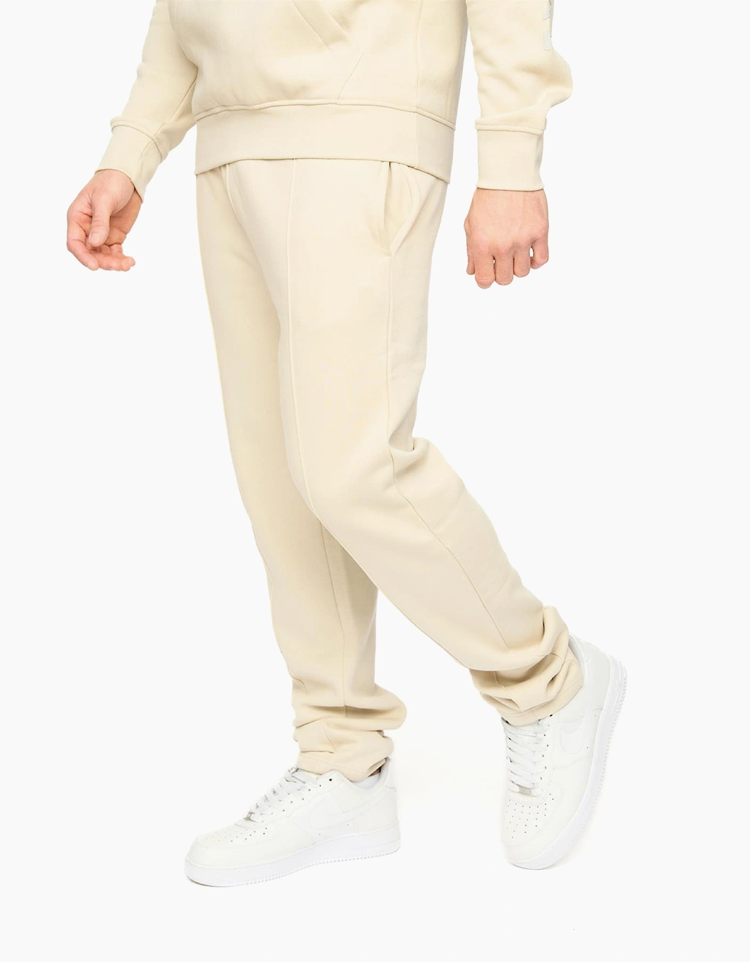 Crosshatch Crufton Mens Joggers Light Stone / Beige