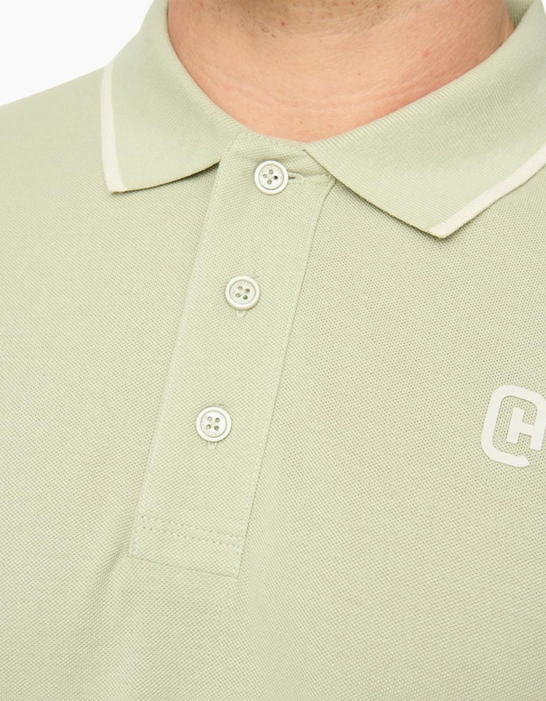 Crosshatch Crufton Mens Polo Shirt Light Olive