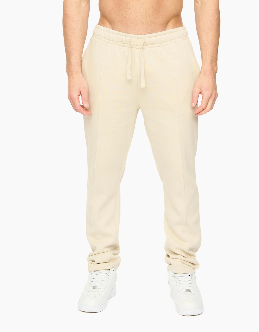 Crosshatch Crufton Mens Joggers Light Stone / Beige