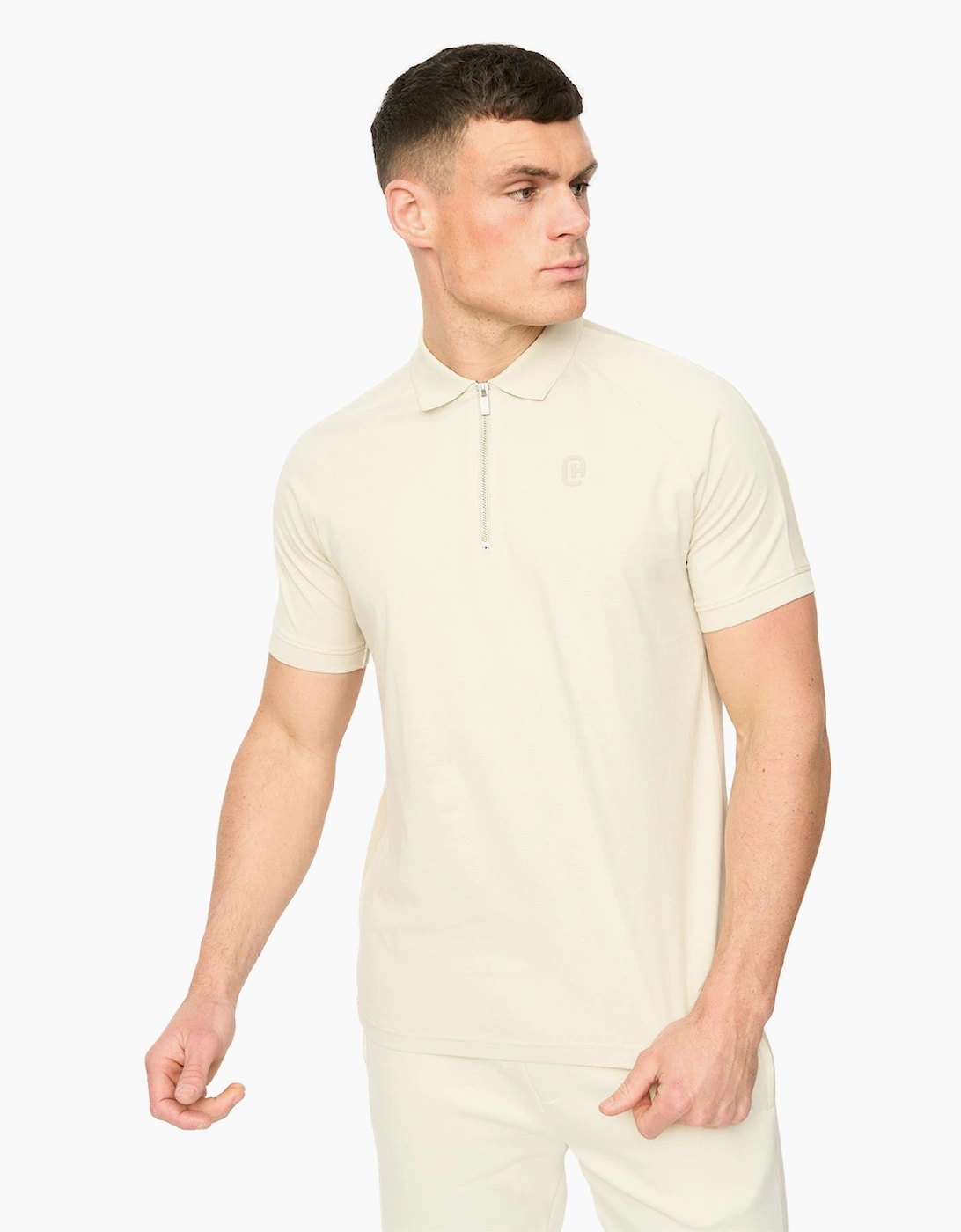 Crosshatch Cresswill Mens Polo Shirt Neutral